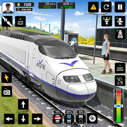 Euro Train Driver Train Games icon