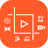 Video Editor  Video Effects Cut, Reverse, Compress أيقونة