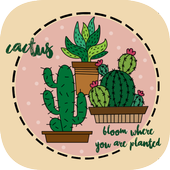 ikon Cute Cactus Theme