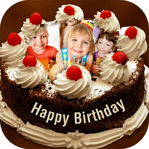 Name Photo on Birthday Cake icon