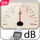 sound meter decible - noise meter icon
