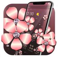 Rose Gold Luxury Flower Theme on 9Apps