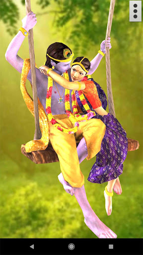3D Radha Krishna Jhulan Live Wallpaper screenshot 1