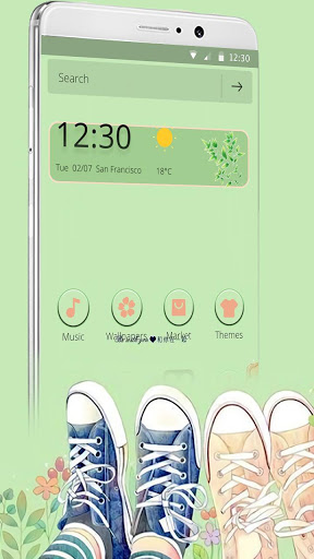 Green Fresh Couple Love Theme screenshot 3
