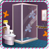 Banyo kız oyunları temizlik icon