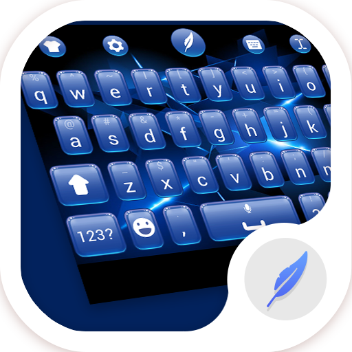 Blue Keyboard Theme icon