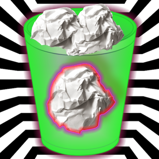 Paper Ball Tossing Flip Throwing to Bin Game icon