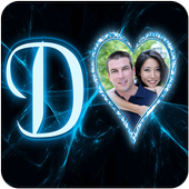 Lighting Text Photo Frame icon