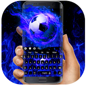Blue Flame Football Keyboard icon