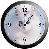 Cat clock live wallpaper icon