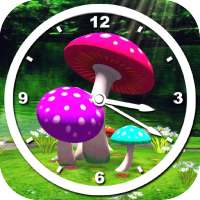 3D Mushroom Clock Live Wallpaper on 9Apps