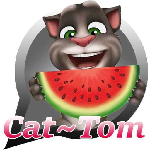 Sticker Cute Cat~Tom Talking For WAStickerApps icon