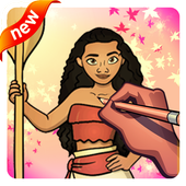 How to Draw Moana icon