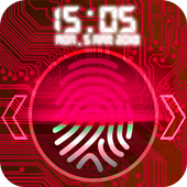 fingerprint lock screen icon