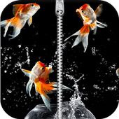 Aquarium Zipper Lock Screen icon