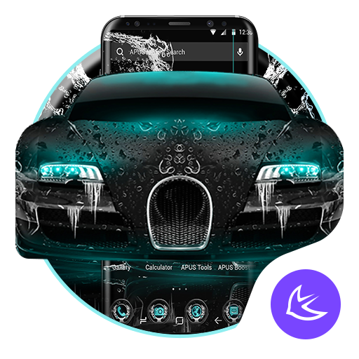 Blue Supercar APUS Launcher theme icon