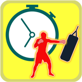 "Battery friendly " Boxing timer icon