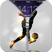 Football Zipper Lock Screen icon