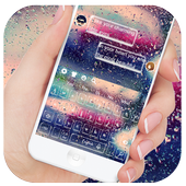 Colored Water Drop Keyboard Theme icon