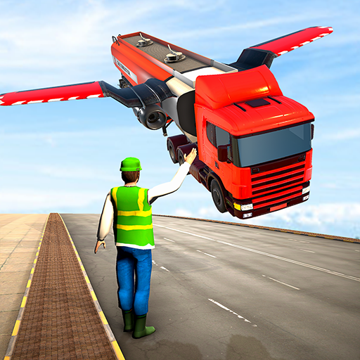 Flying Oil Tanker Truck Games أيقونة