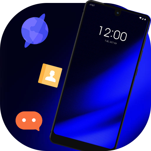 Abstract theme blue black for note 4 icon