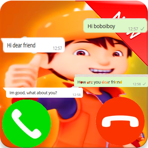 Call Boboi boy™-simulator Call &amp; chat icon