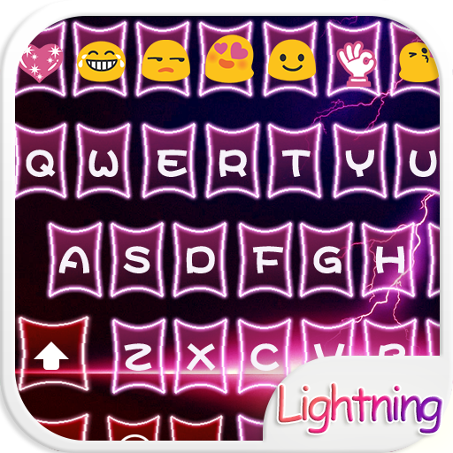 ikon Red Lighting Theme – Emoji Keyboard ⚡