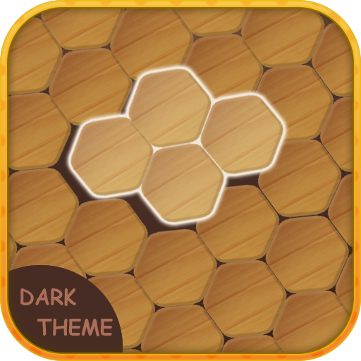 Wooden Hexagon: Dark Theme icon