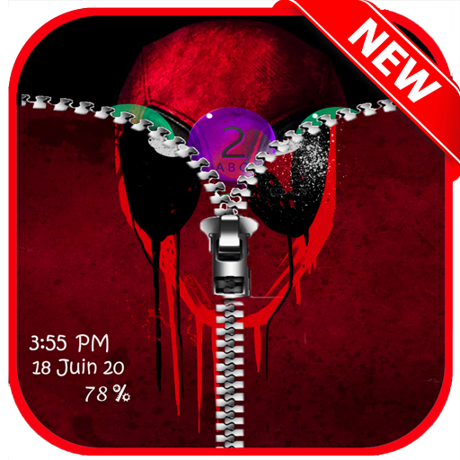 zipper lock screen deadPoOl icon