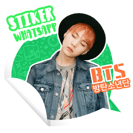 Stiker WA Imut Boyband BTS icon