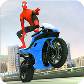 Flying Superhero Spider Rope Hero: Road NYC Rash icon