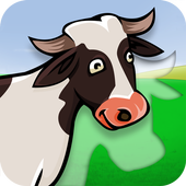 Kids farm animals puzzle icon
