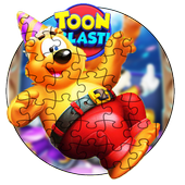 Toon blast puzzle أيقونة