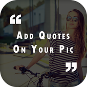 Quotes On My Pic &amp; Picture Quotes and Creator App أيقونة