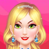 College Princess Makeup- Hair saloon dress up game icon