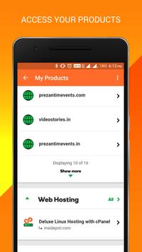 GoDaddy cPanel® Mobile screenshot 2