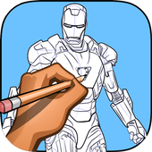How to Draw Iron Man icon
