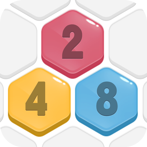HexPop: Merge number to 2048, Free Puzzle Games icon