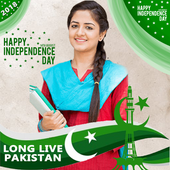 Pakistani Flag Photo Frames &amp; Milli Naghmay 2019 icon