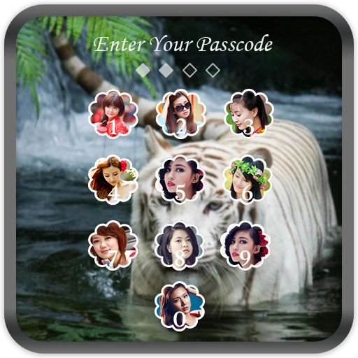 White Tiger Lock Screen icon