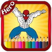 Super Hero Coloring Book icon