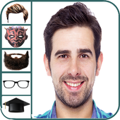 style photo editor mask halloween hair cap beard icon