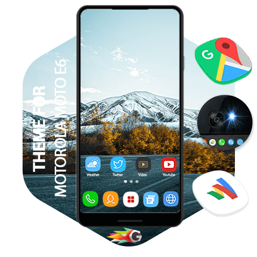 launcher Theme For Motorola Moto E6 icon