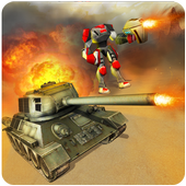 ロボット対陸軍戦車のクラッシュ。 icon