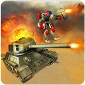 रोबोटों बनाम सेना के टैंक का ।