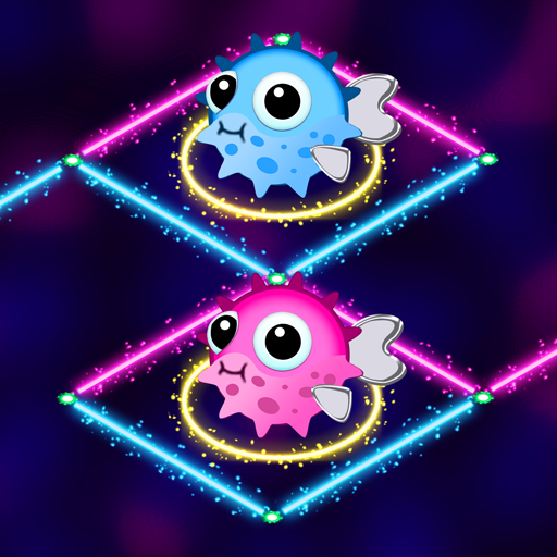 Dots &amp; Boxes Glow: Offline Mul icon