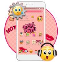 Tema Sweet Emoji Pink