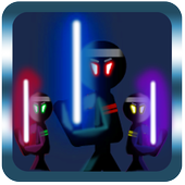 Stickman and Lightsaber icon