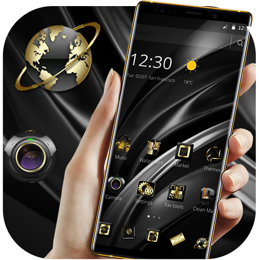 Black Smooth Silk Business Theme icon