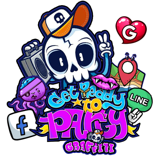 Gravity Graffiti Partyธีมไอคอน 3D วอลเปเปอร์ HD icon